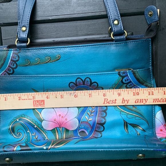 Anna by Anuschka handbag.  All leather and hand painted - Picture 11 of 14